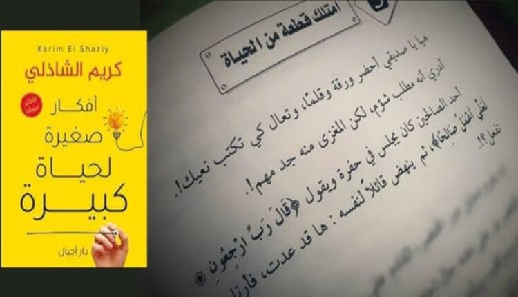 كتاب أفكار صغيرة لحياة كبيرة