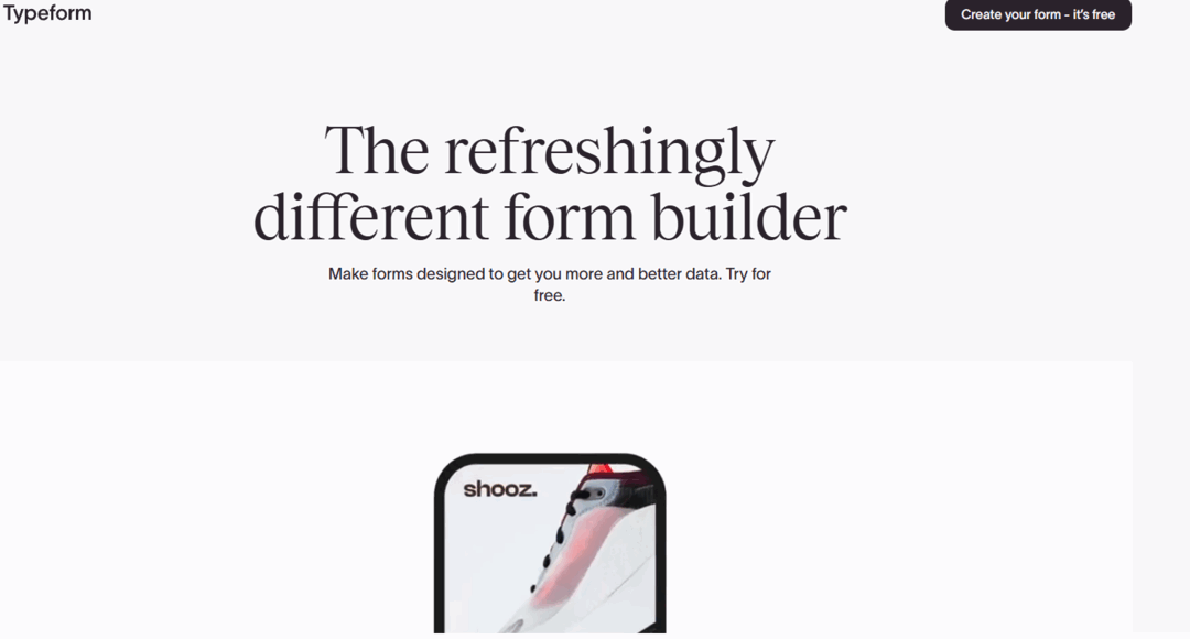 موقع typeform للنماذج والقوالب المجانية