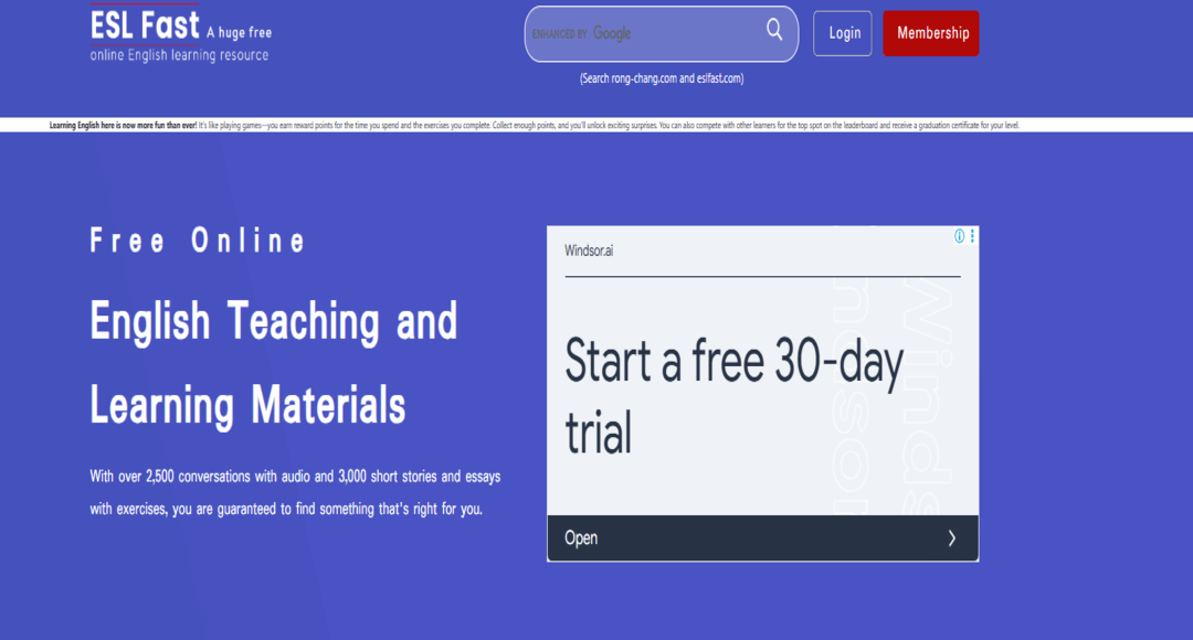 كورسات eslfast لتطوير اللغة الإنجليزية