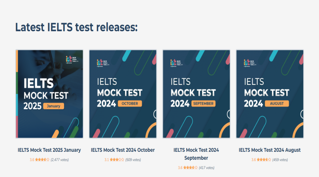 موقع IELTS Online Tests