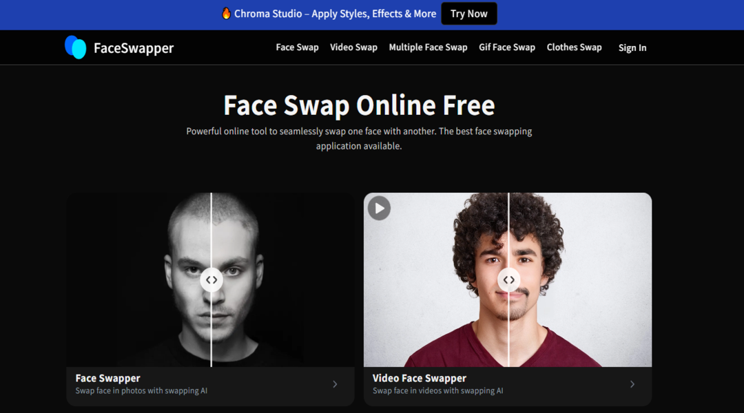موقع face swapper لتعديل الصور مجانًا