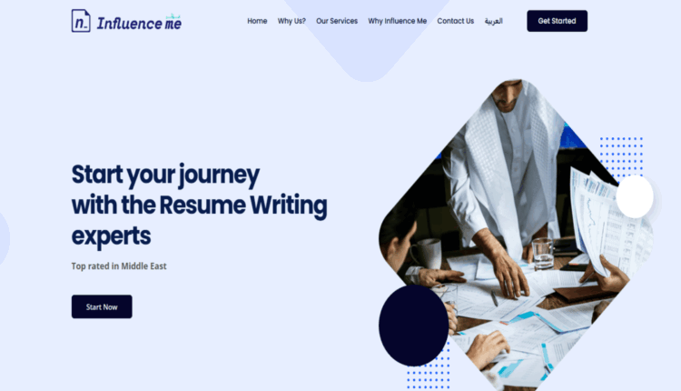 شركة Influnce me: لتقديم خدمات Cv و Linkedin