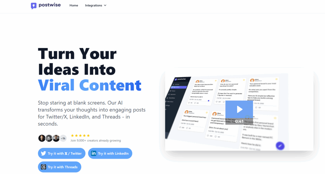 Postwise AI: غرد على تويتر بالذكاء الاصطناعي