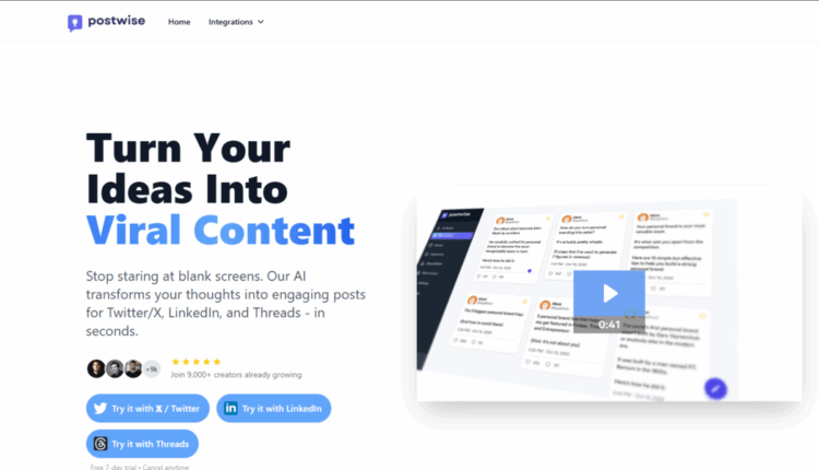 Postwise AI: غرد على تويتر بالذكاء الاصطناعي