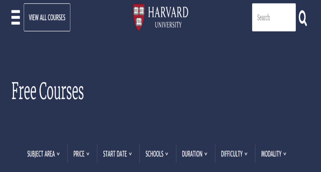كورسات هارفرد