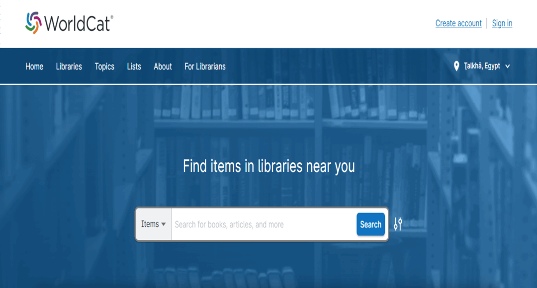 أداة WorldCat