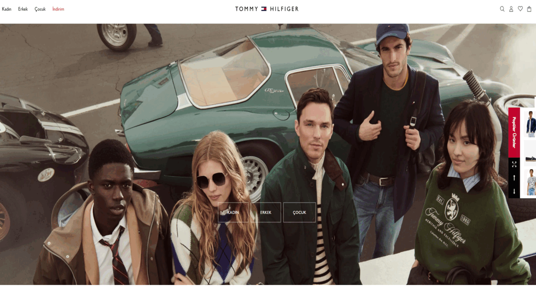 موقع Tommy Hilfiger التركي - لتصميم وتصنيع الملابس والإكسسوارات والأحذية