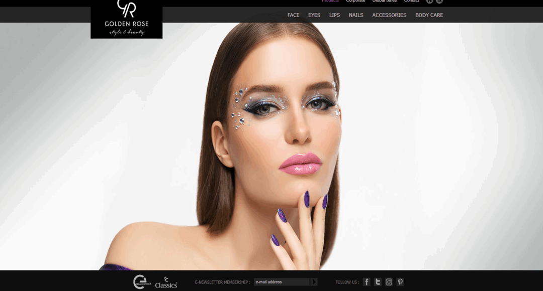 موقع قولدن روز التركي- علامة تجارية متخصصة في صناعة مستحضرات التجميل