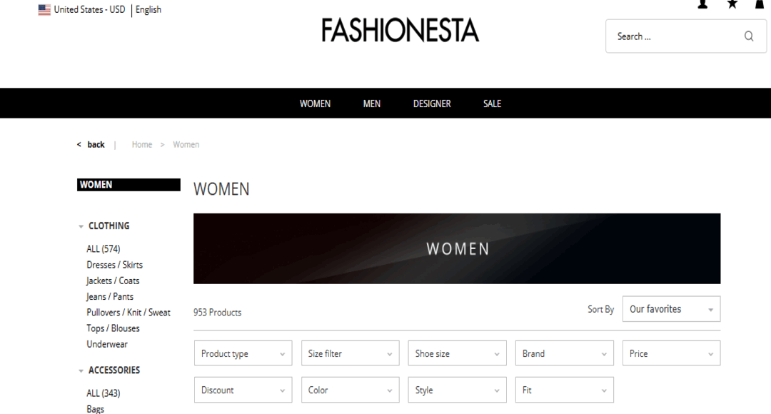 موقع Fashionesta