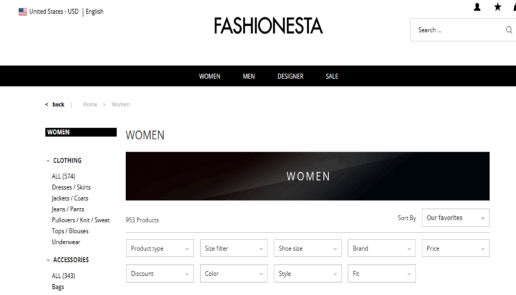 موقع Fashionesta