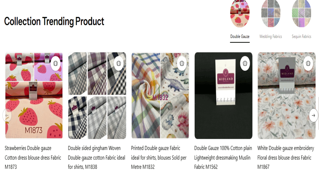 موقع Midland Textiles