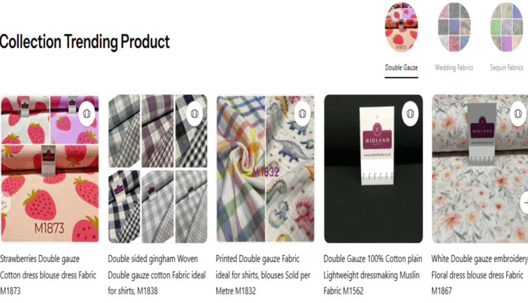 موقع Midland Textiles