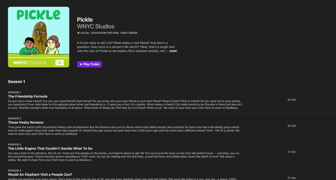 بودكاست Pickle: تبسيط الفلسفة للصغار بطريقة مرحة