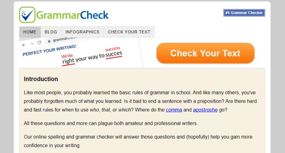 موقع GrammarCheck