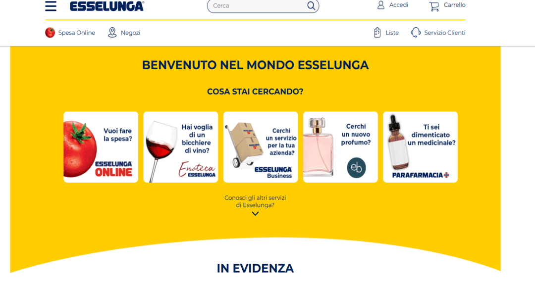 تعرف على موقع Esselunga للتسوق عبر الإنترنت