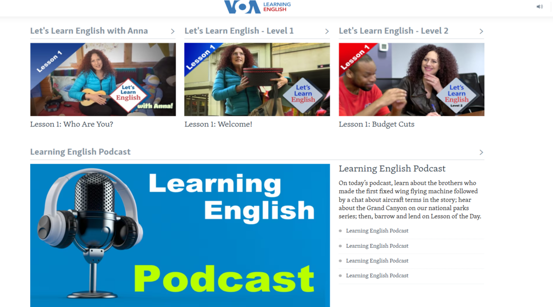 قناة VOA Learning English
