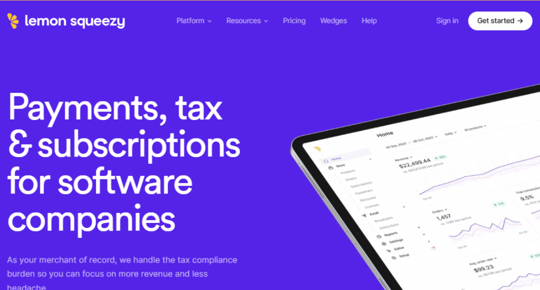 منصة Lemon Squeezy