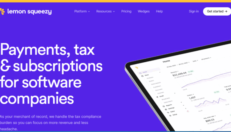منصة Lemon Squeezy