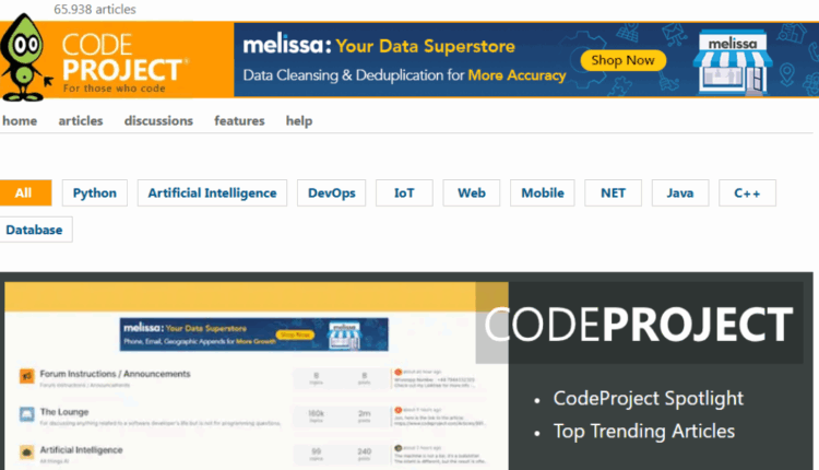 موقع Code Project