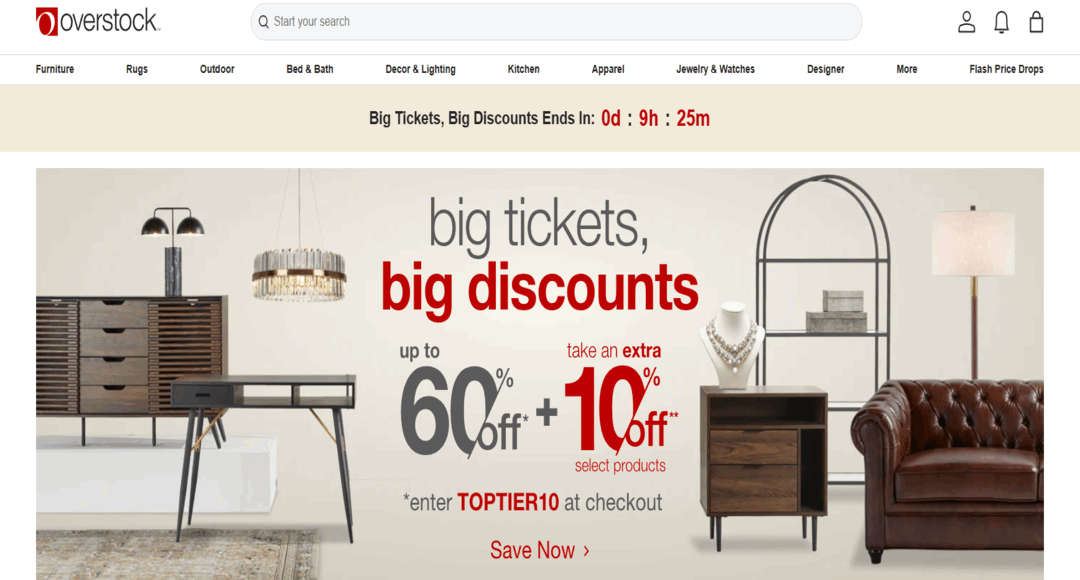 موقع Overstock
