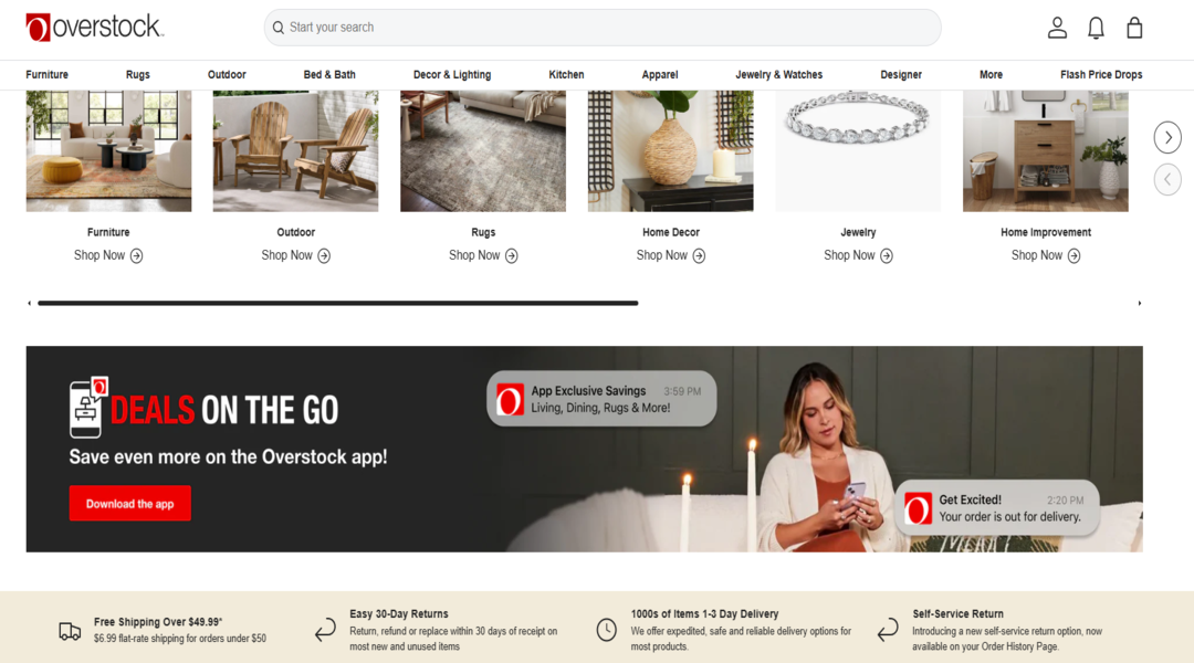 موقع Overstock