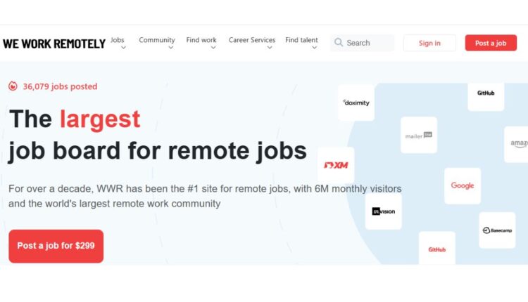 موقع We Work Remotely