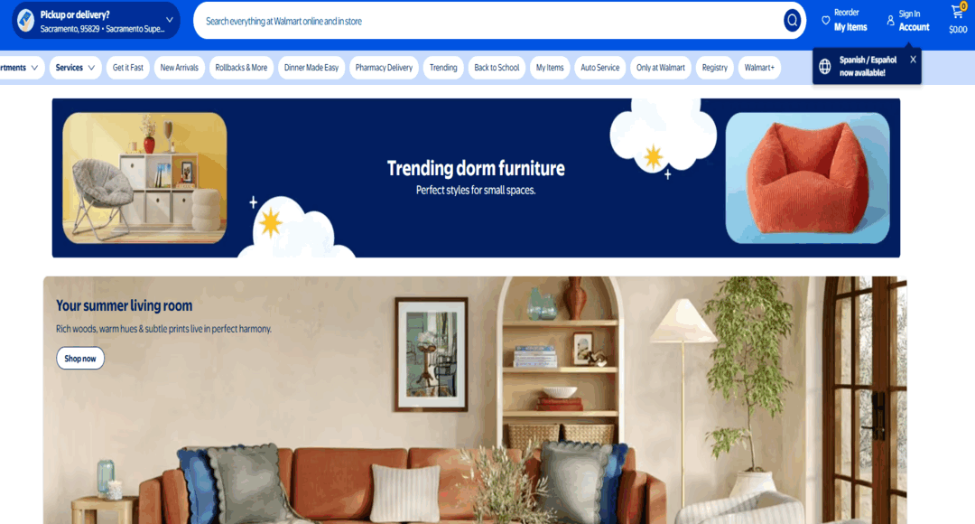 متجر Walmart Furniture