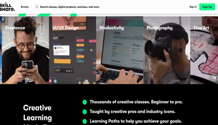 شهر مجاني Skillshare