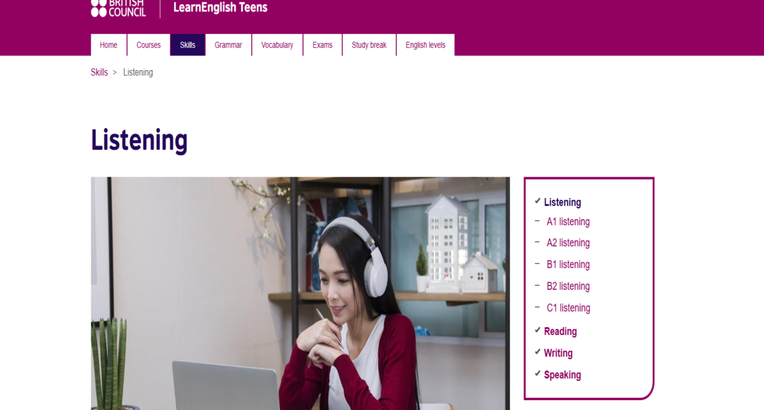 موقع LearnEnglishTeens