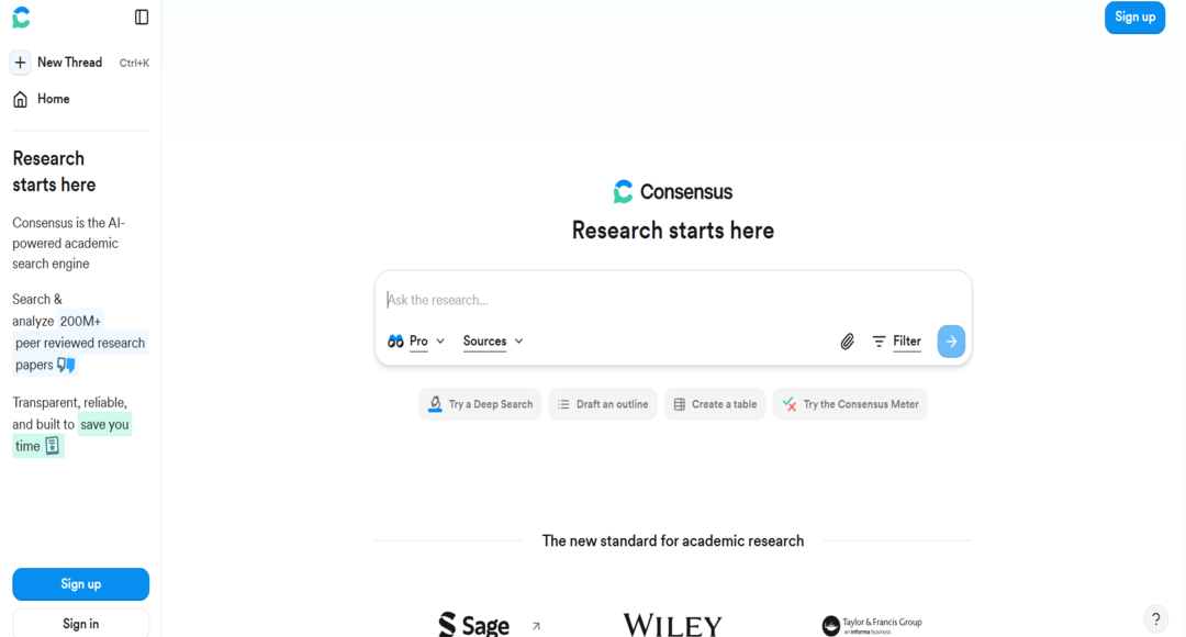 موقع consensus.app