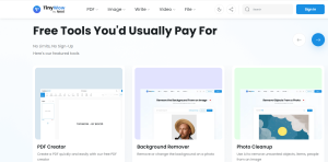 المنصة الرقمية TinyWow تغنيك عن عشرات الأدوات لمعالجة الملفات والوسائط 2 TinyWow