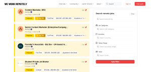 الكثير من فرص العمل المناسبة بلا حدود مع WeWorkRemotely 2 فرص العمل المناسبة